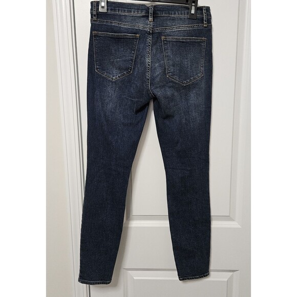 Gap 1969 True Skinny Jeans Womens 28R (30x27.5) Blue Mid-Rise Distressed Stretch - Picture 9 of 9